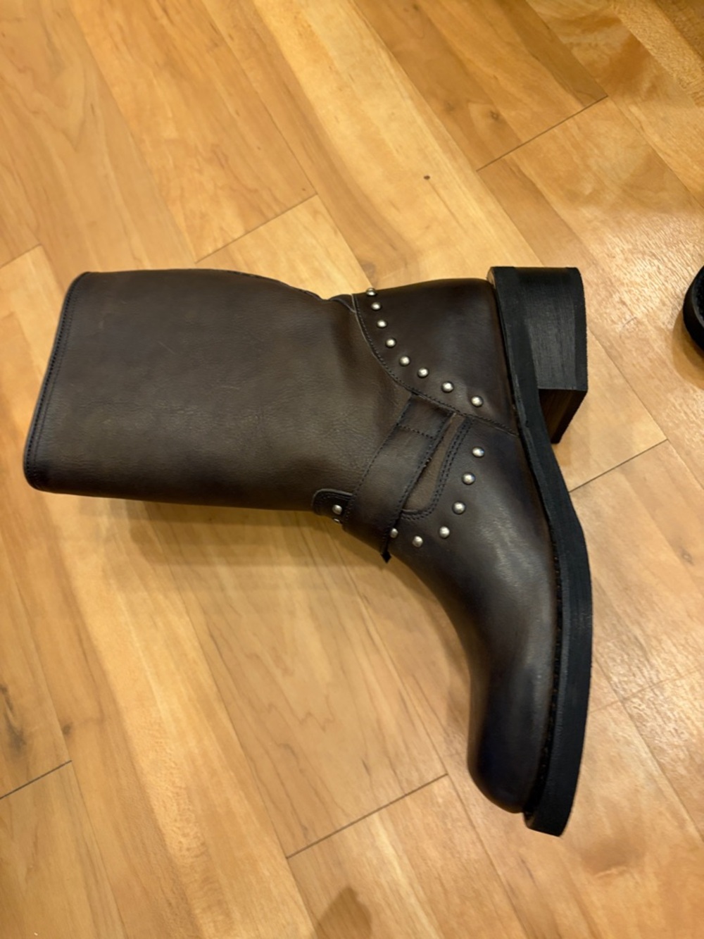 NWT FRYE Viv Engineer Boots - Studded Fringe Leather Mid-Calf SALE 1 day ONLY - Picture 10 of 12